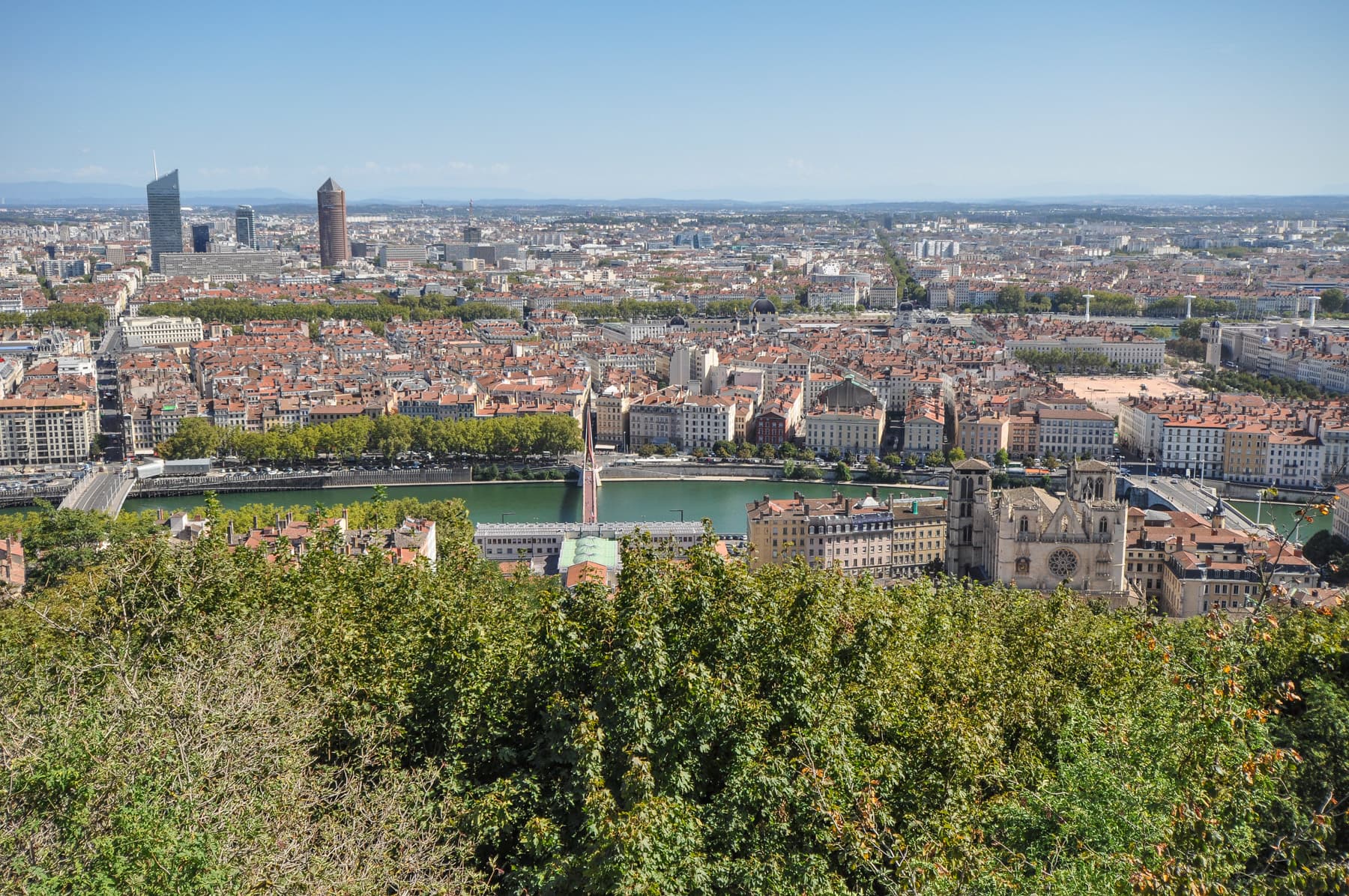 Lyon and Saôn River
