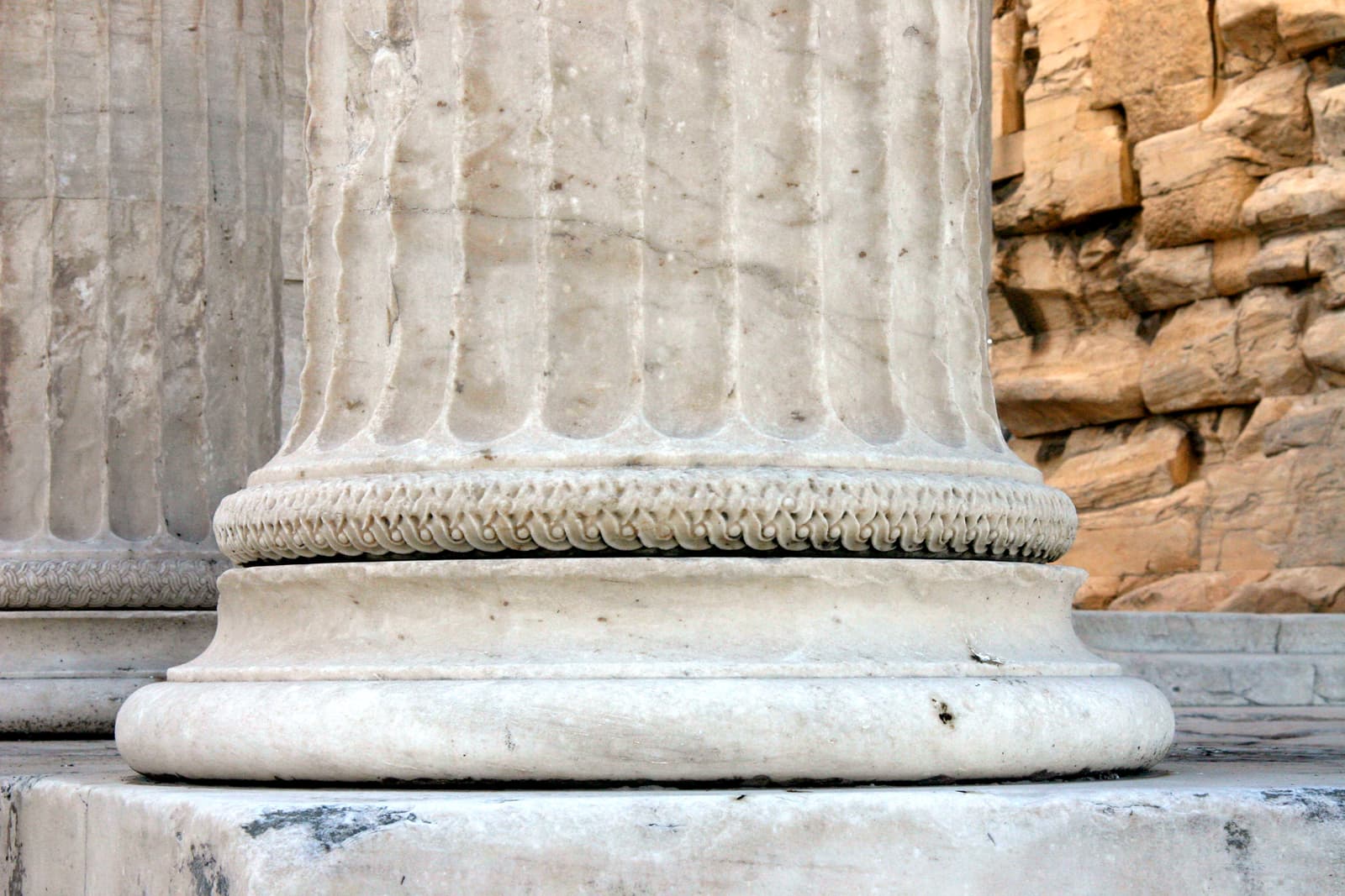 North Porch Column Base