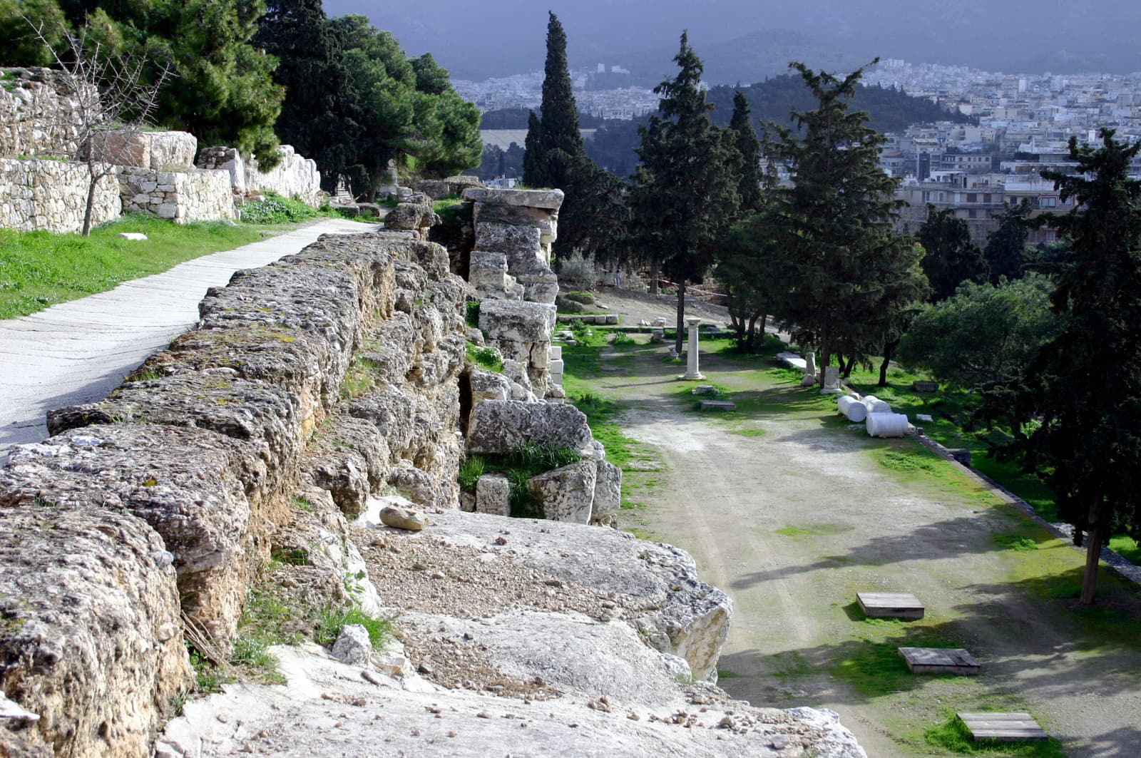 Stoa of Eumenes & Peripatos