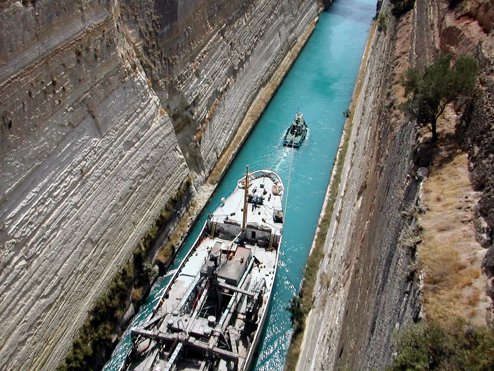 Corinth Canal & Ship 2