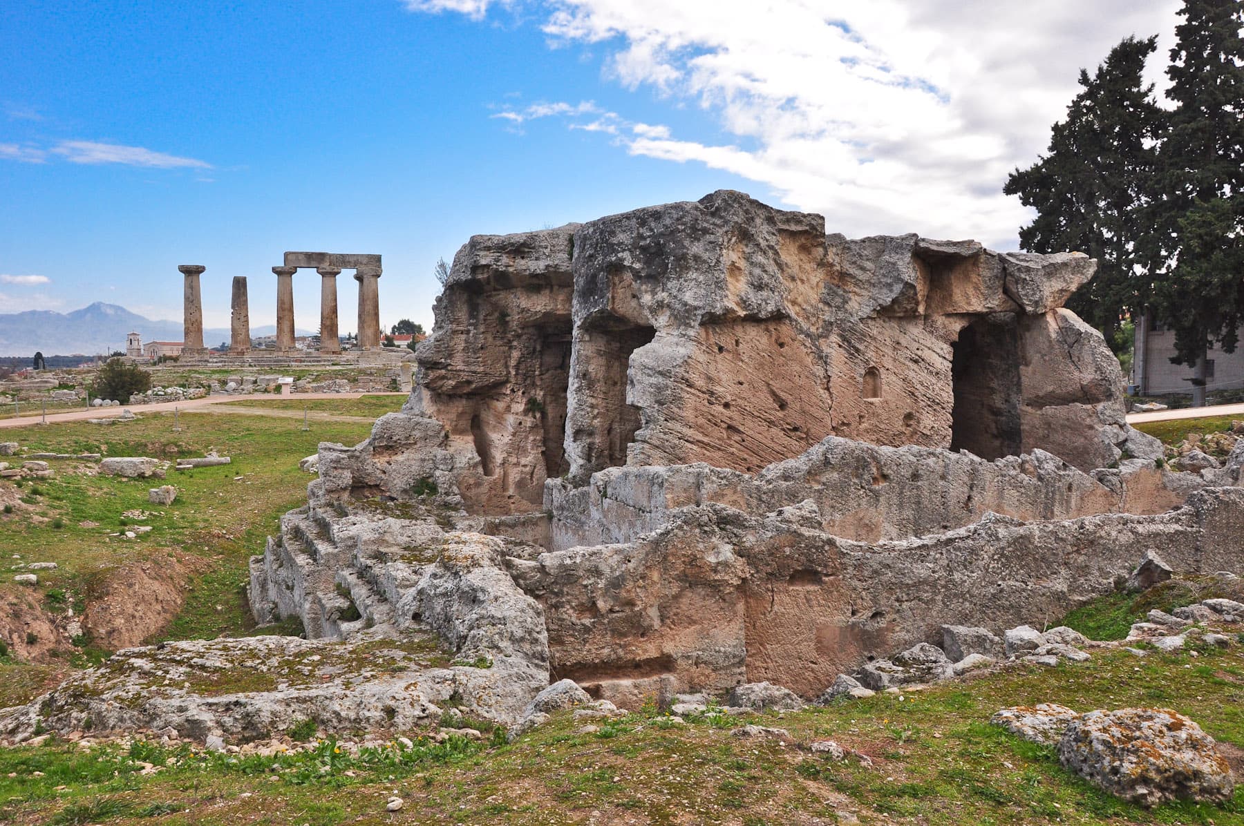 Glauke Fountain & Temple of Apollo