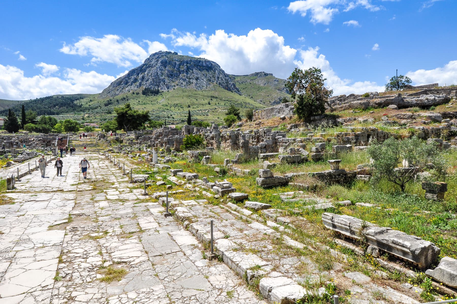 Lechaion Way and Acrocorinth