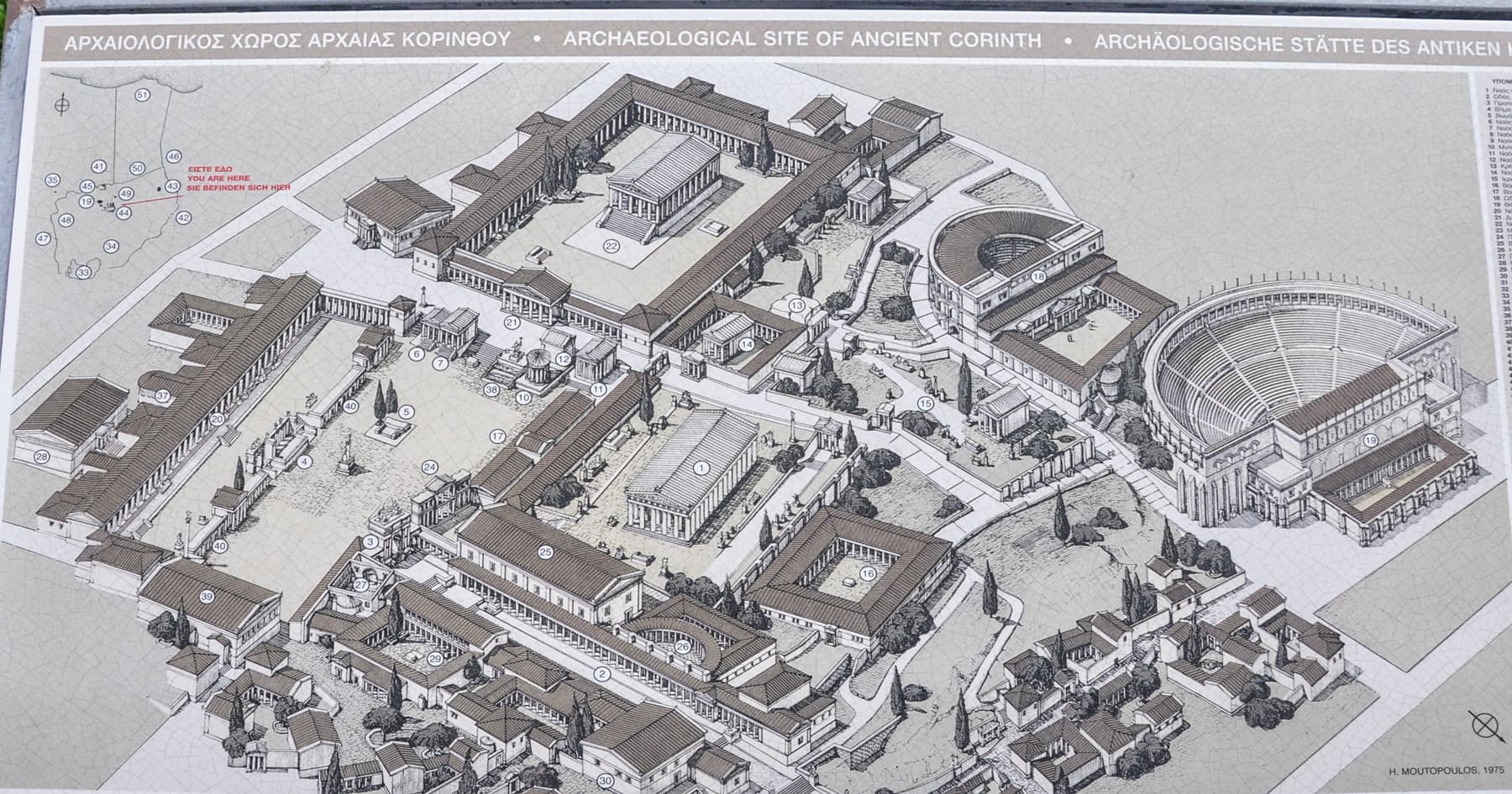 Plan of Ancient Corinth