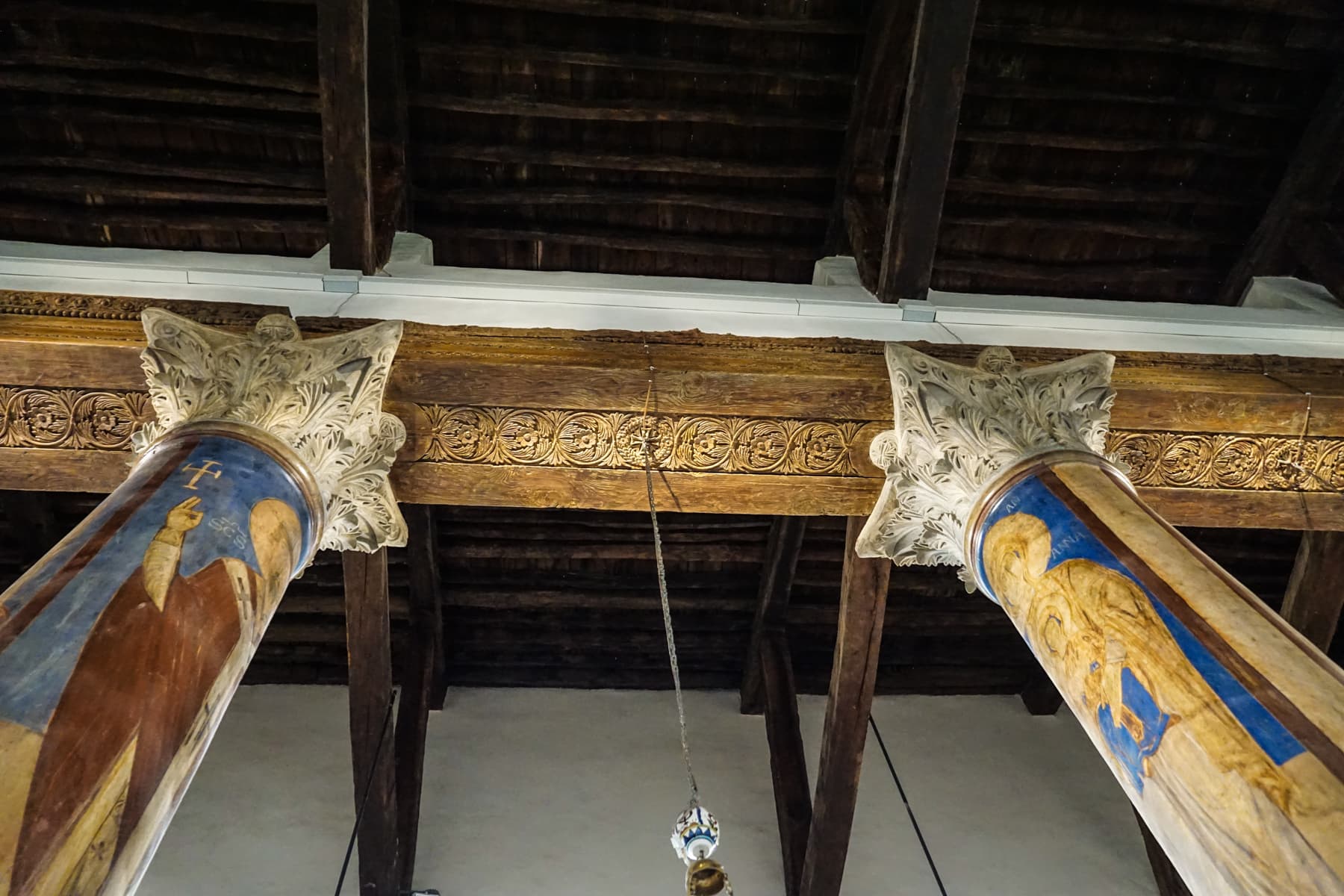 Carved Ceiling Beams
