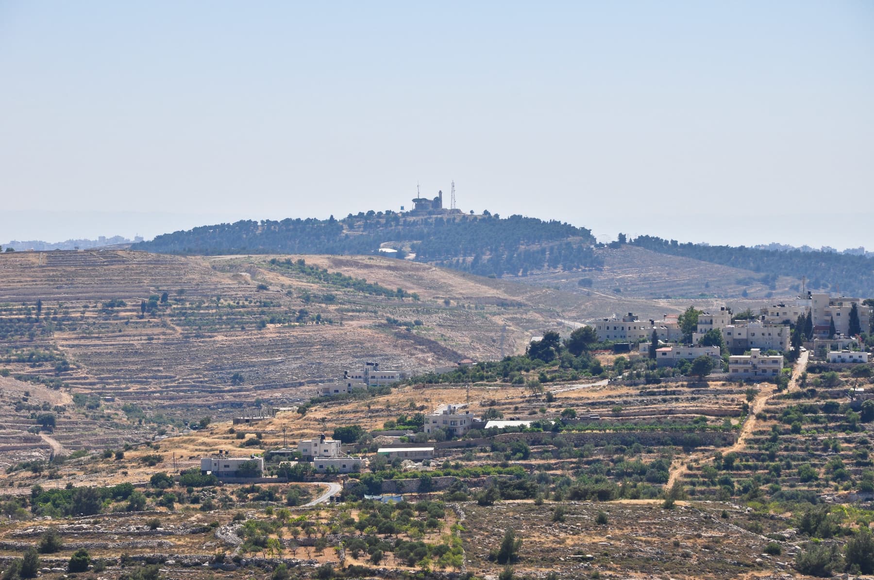 View to Nebi Samwil Detail