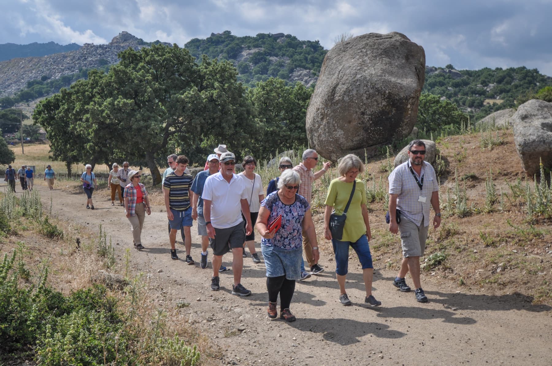 Group Hiking to the Quarry.
