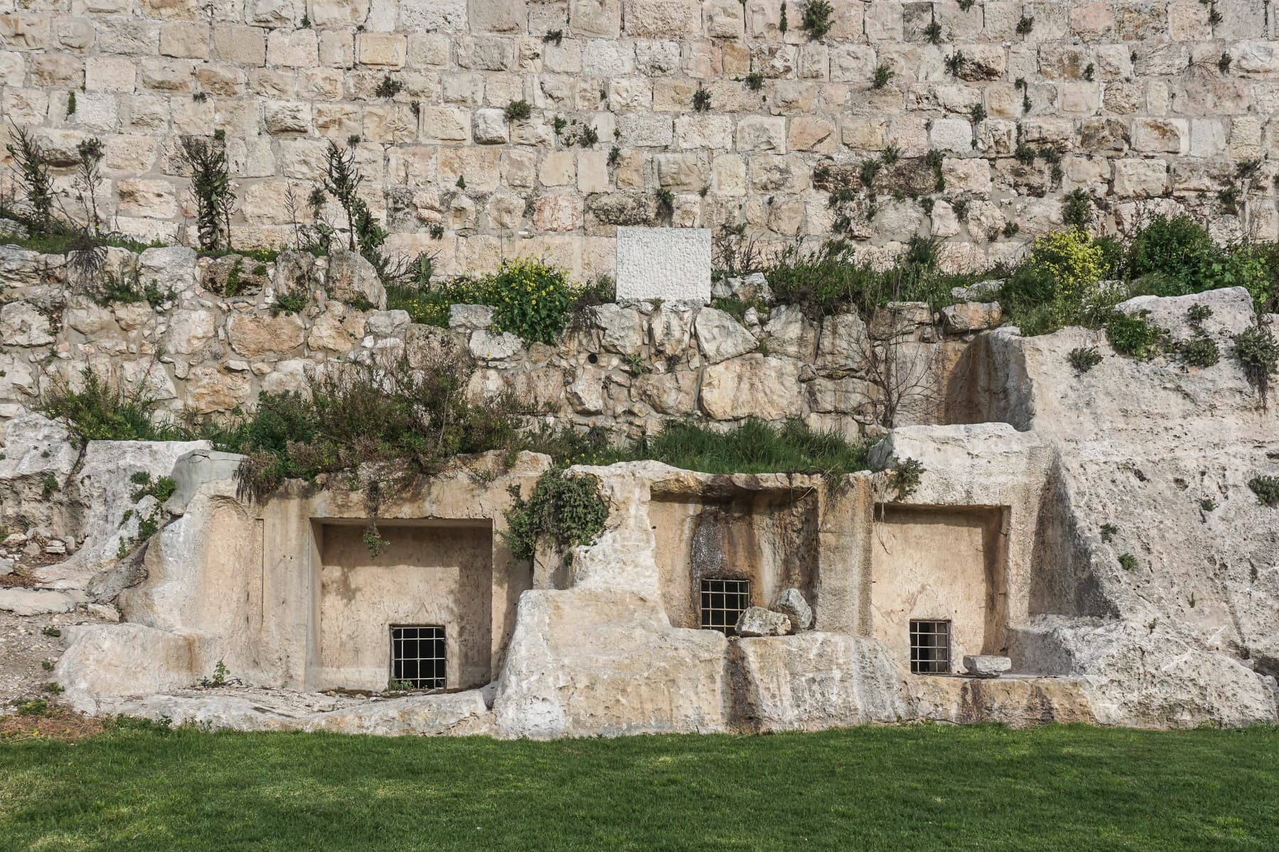 First Temple Tombs Detail - West Wall