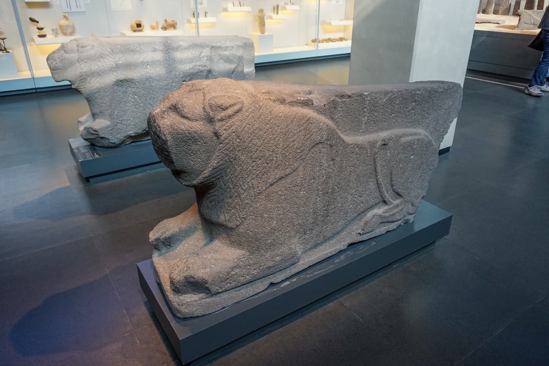 Pair of Basalt Lions