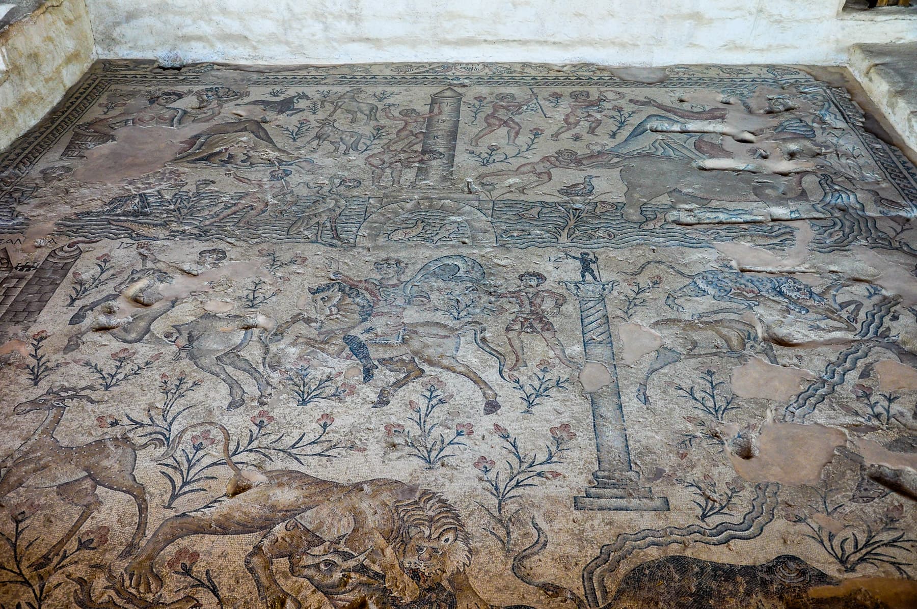 Sepphoris Nile Festival Building Mosaics
