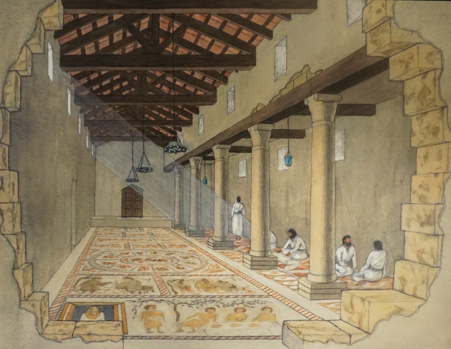 Synagogue Interior Diagram
