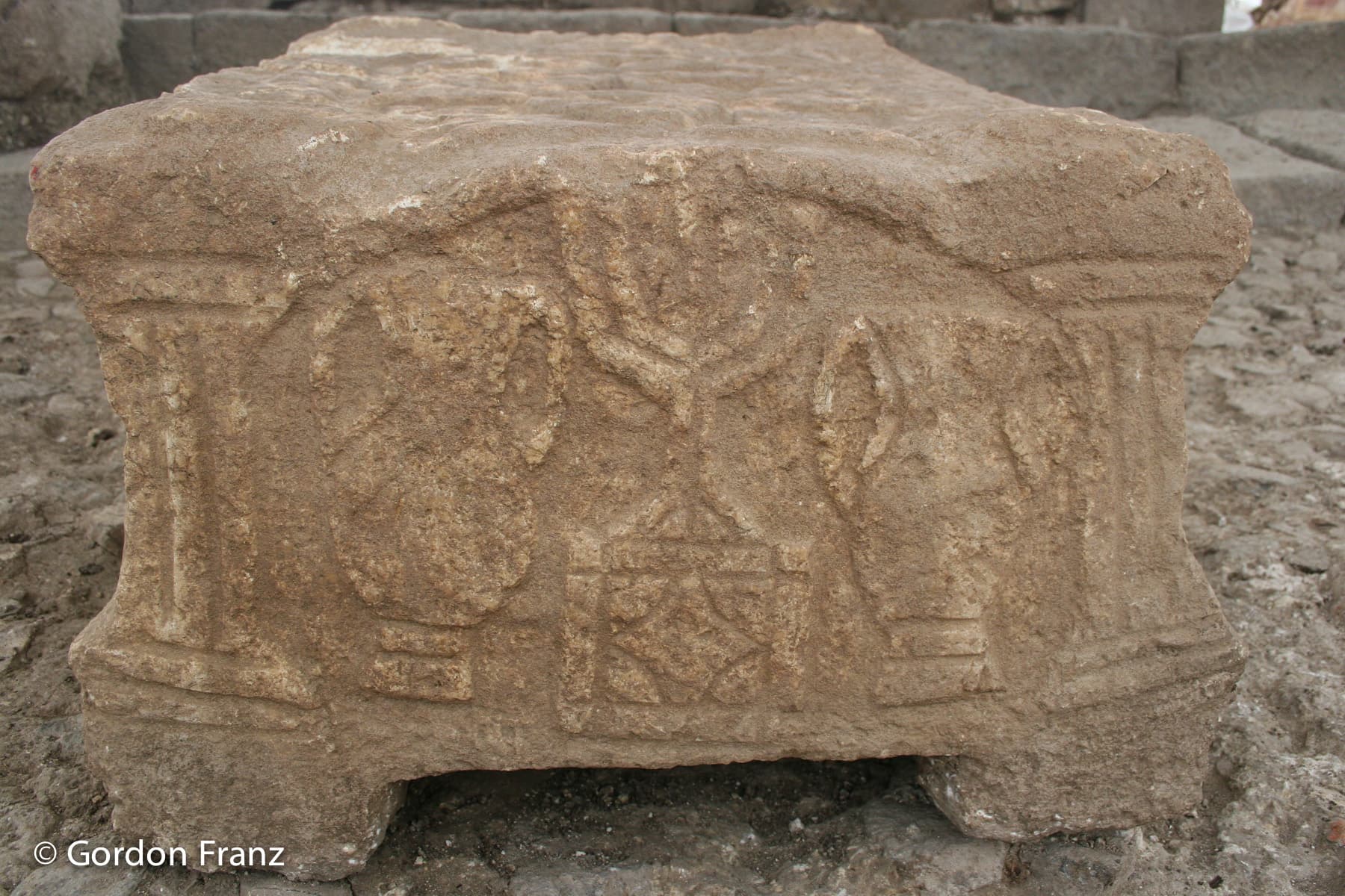 Stone Box Menorah