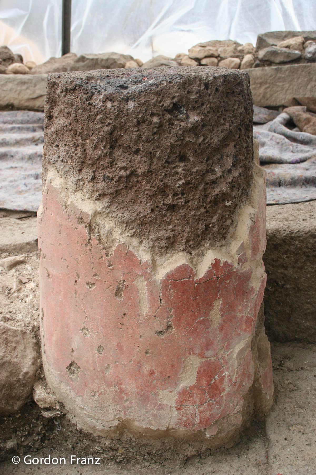 Synagogue Pillar Fresco