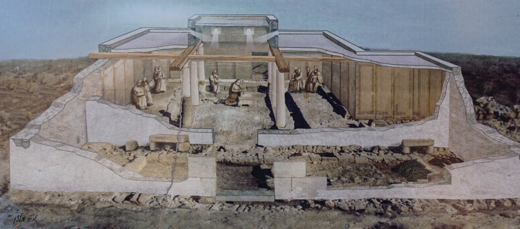 Synagogue Artist's Reconstruction