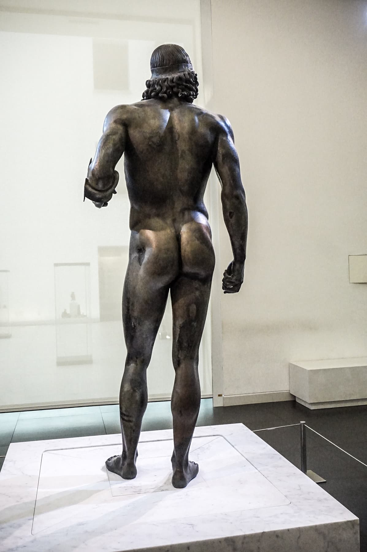 Riace Bronze Statue A From Back