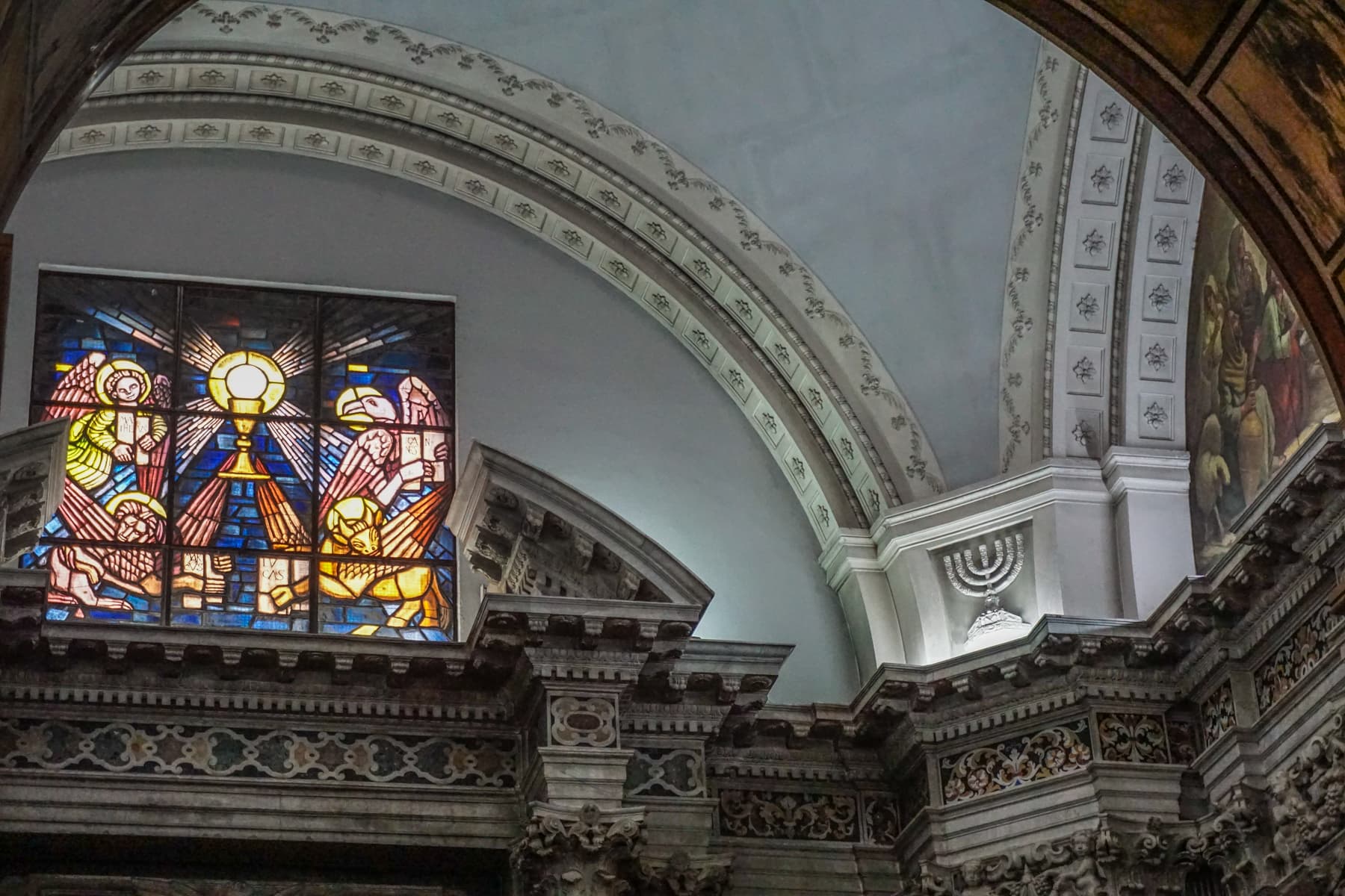 Reggio Calabria Cathedral Chapel with Menorah