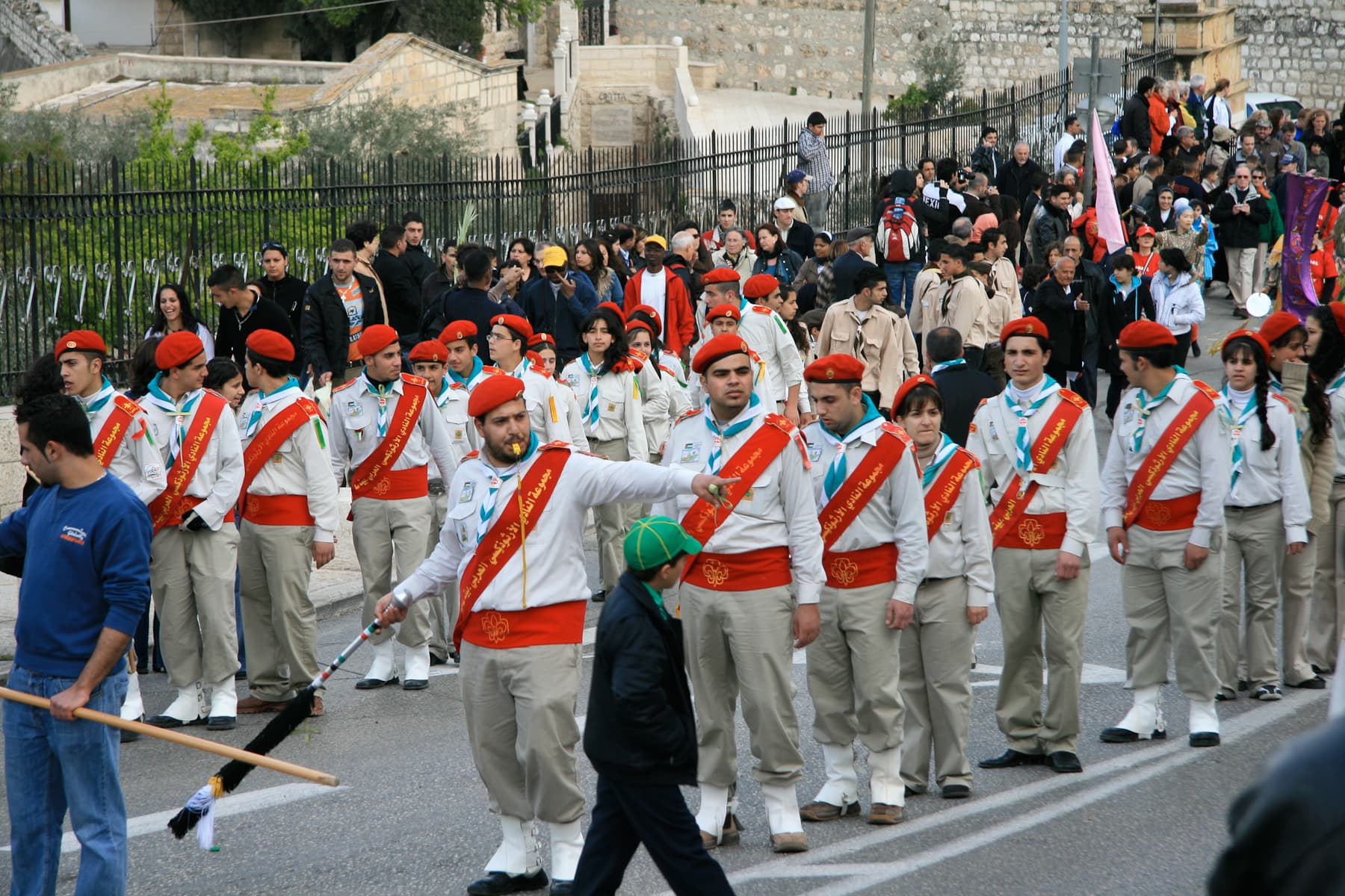 Procession of Teenage Scouts