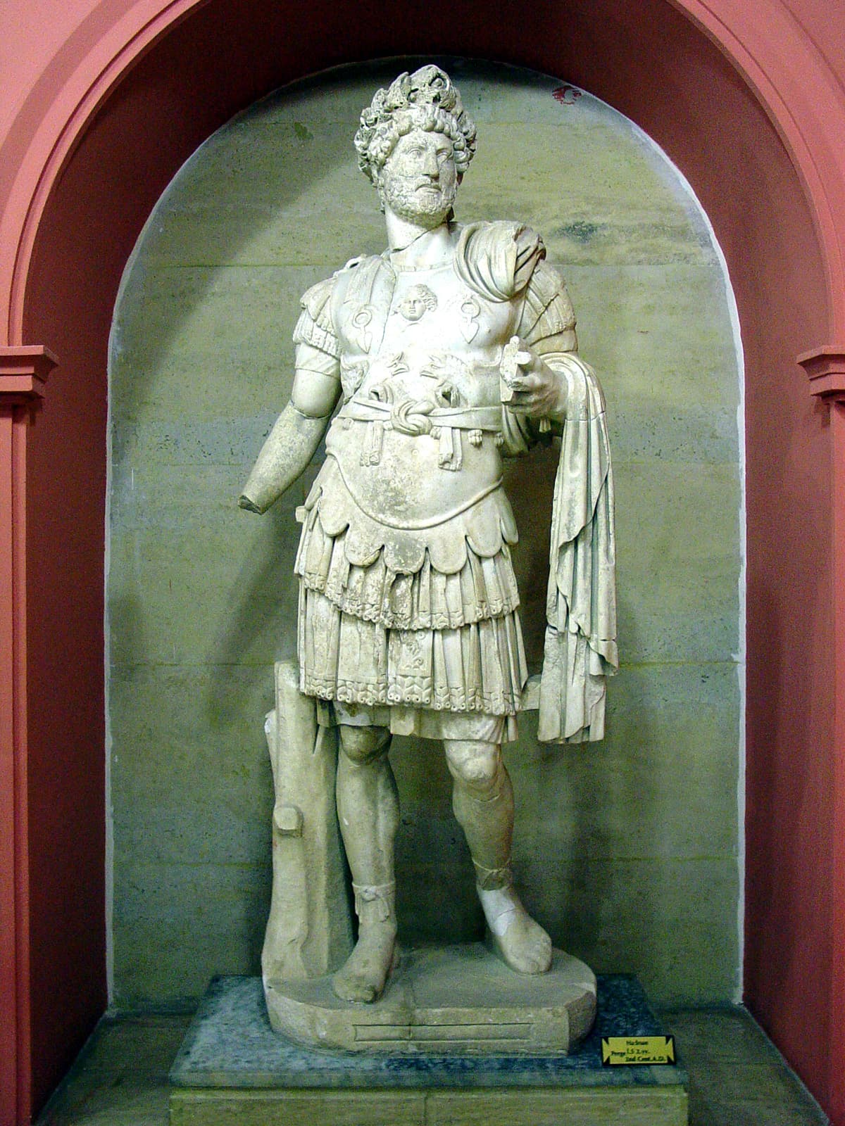 Hadrian In Military Garb
