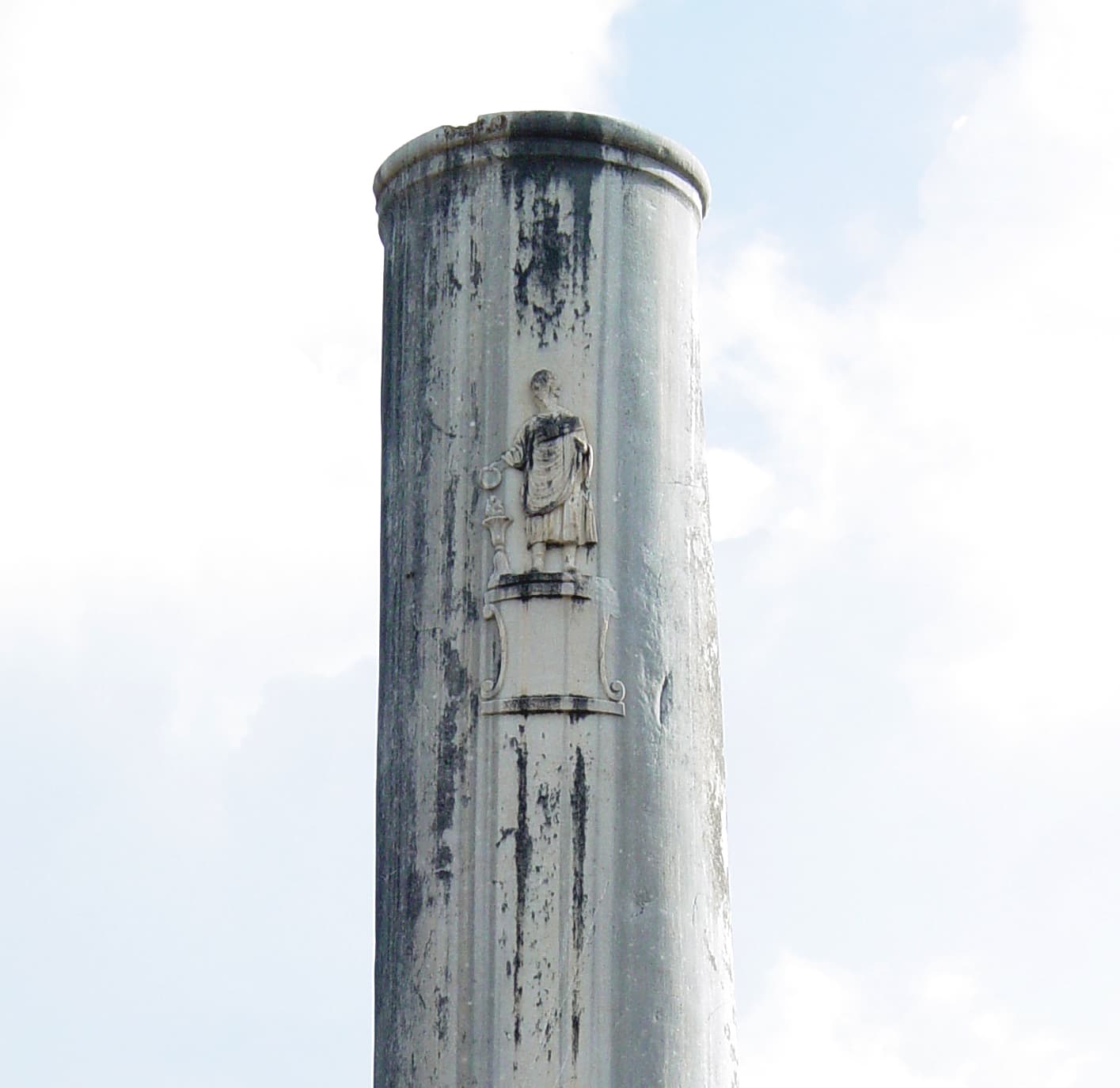 Column with Toga–clad Male