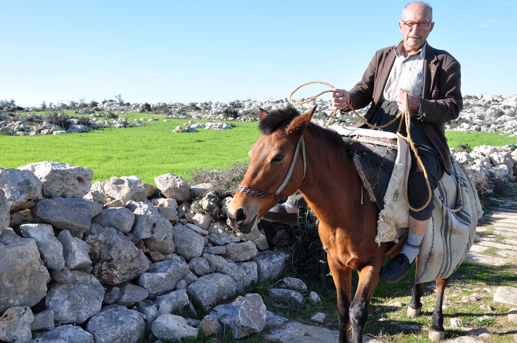 Traveler on Roman Road