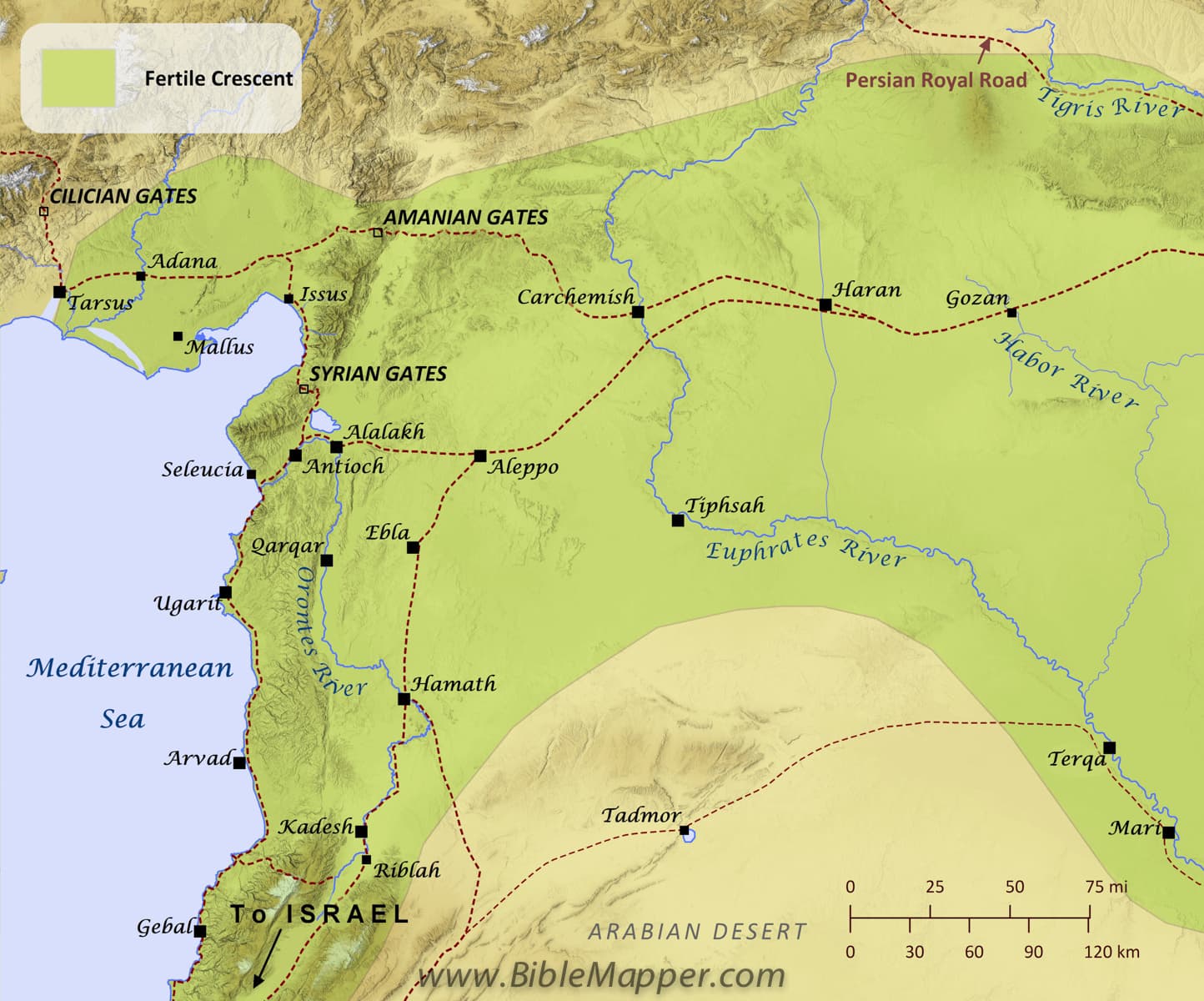 Map of Upper Euphrates