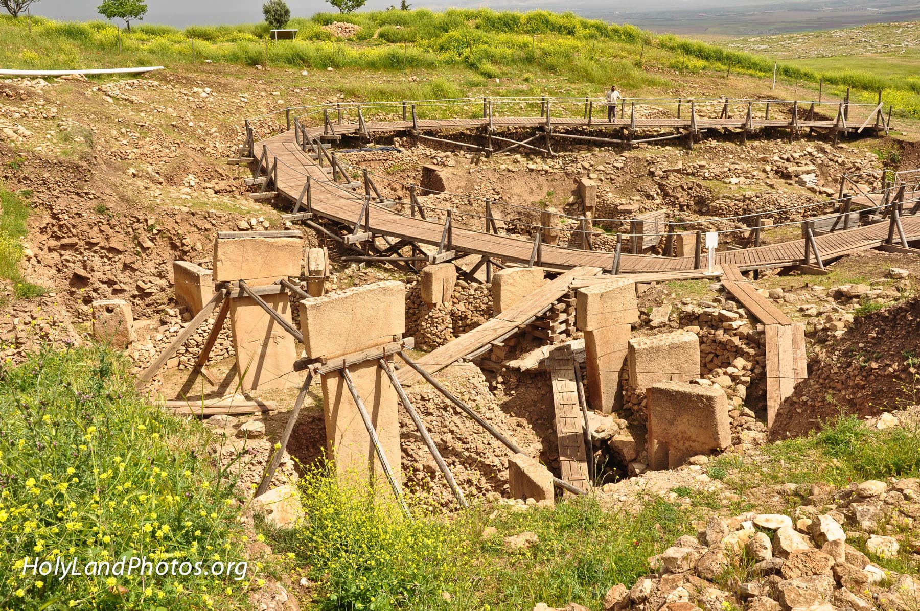 Some of the Excavated Area at Göbekli Tepe.