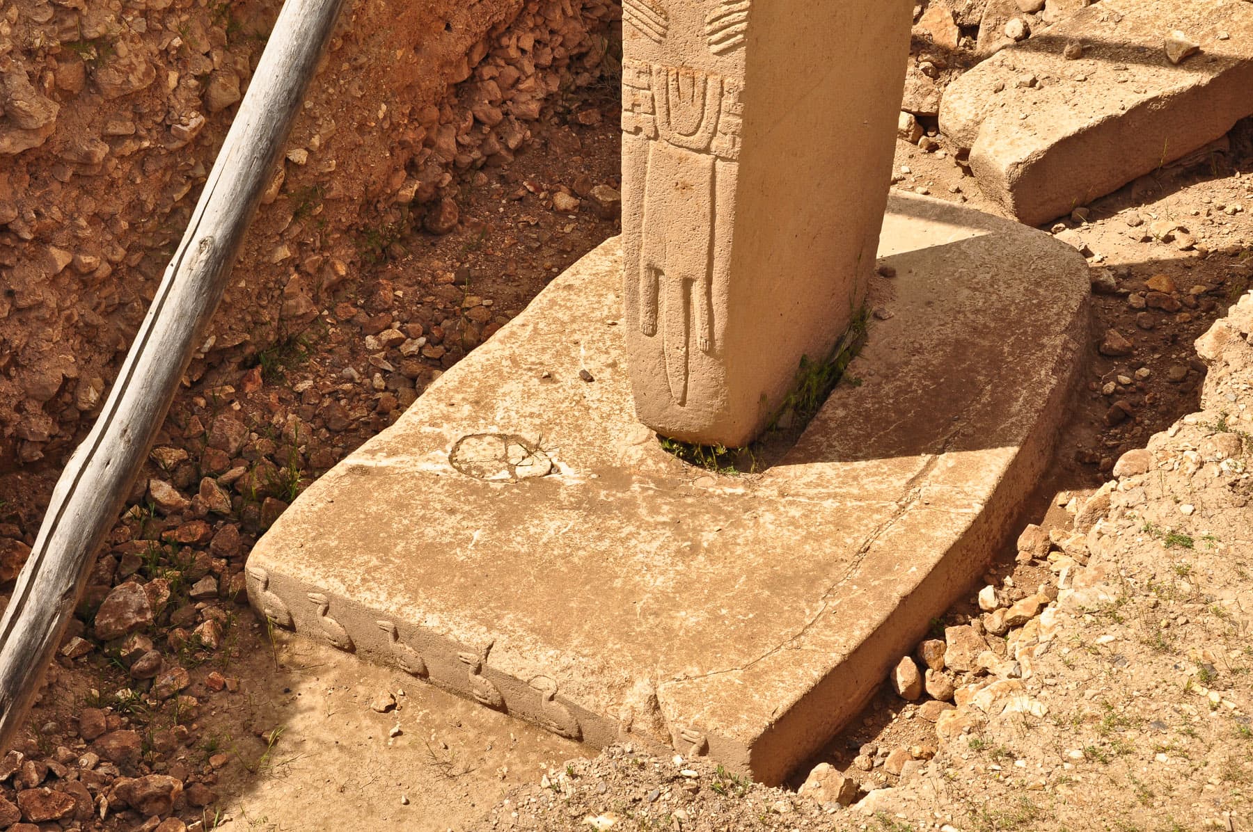 Carvings on one of the pillars.