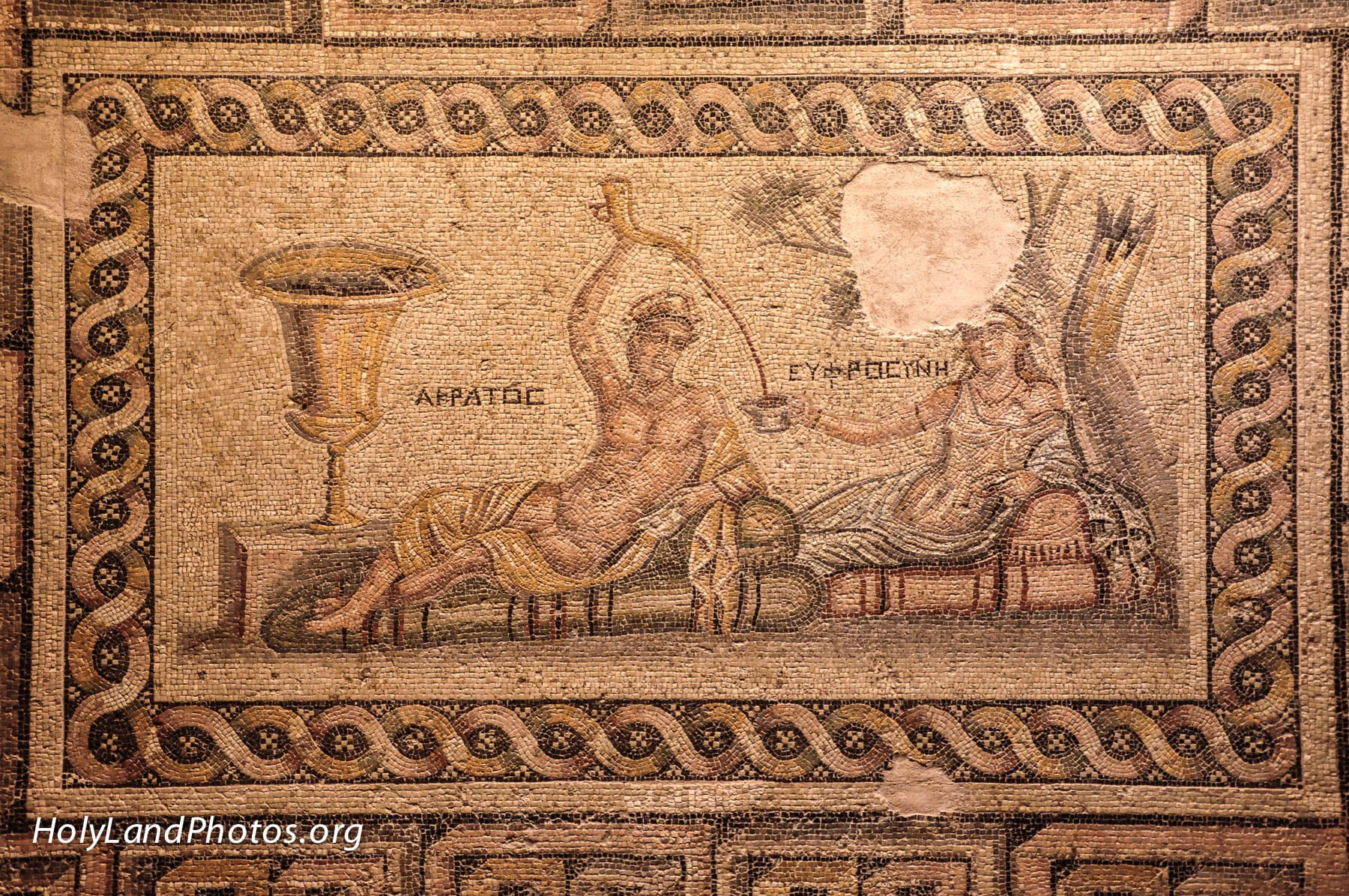 Drinking Mosaic Detail