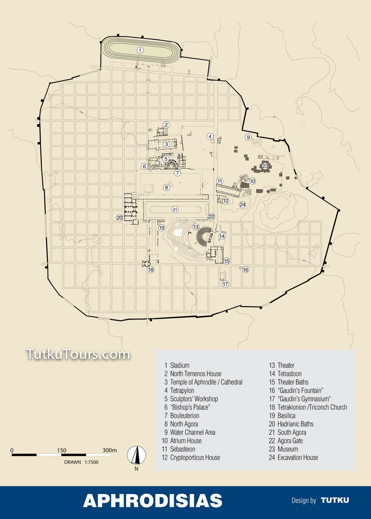 Map of Aphrodisias