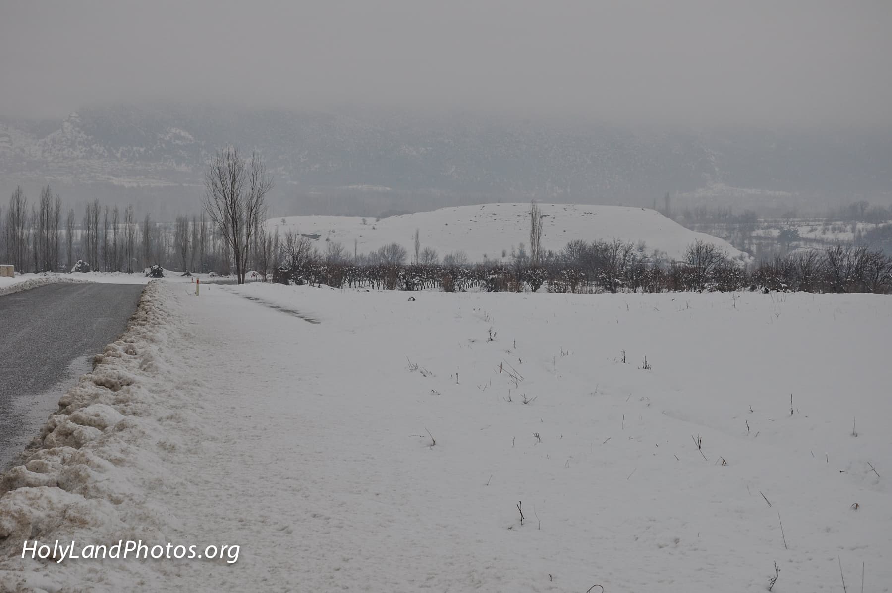 Acropolis in Snow