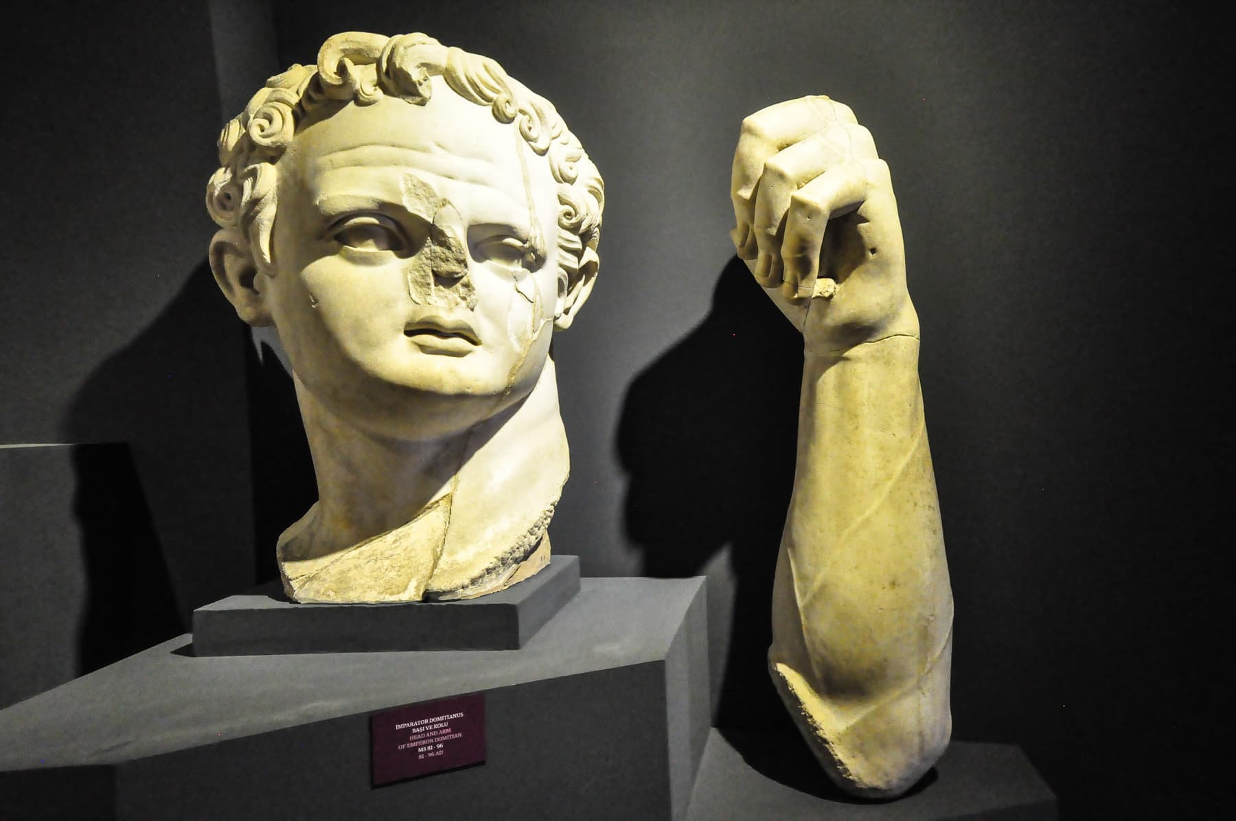 Domitian Head and Arm