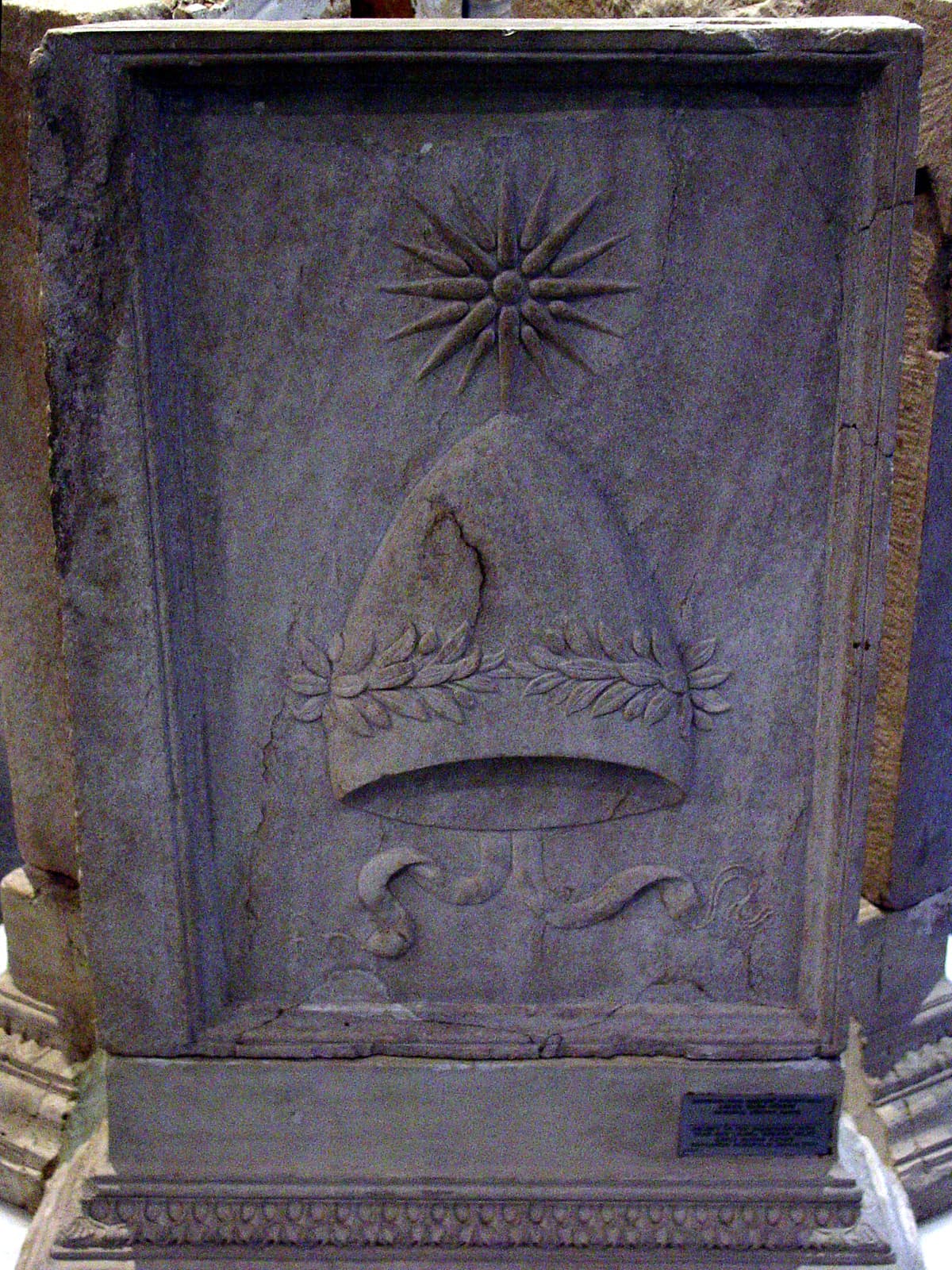 Helmet and Star Relief