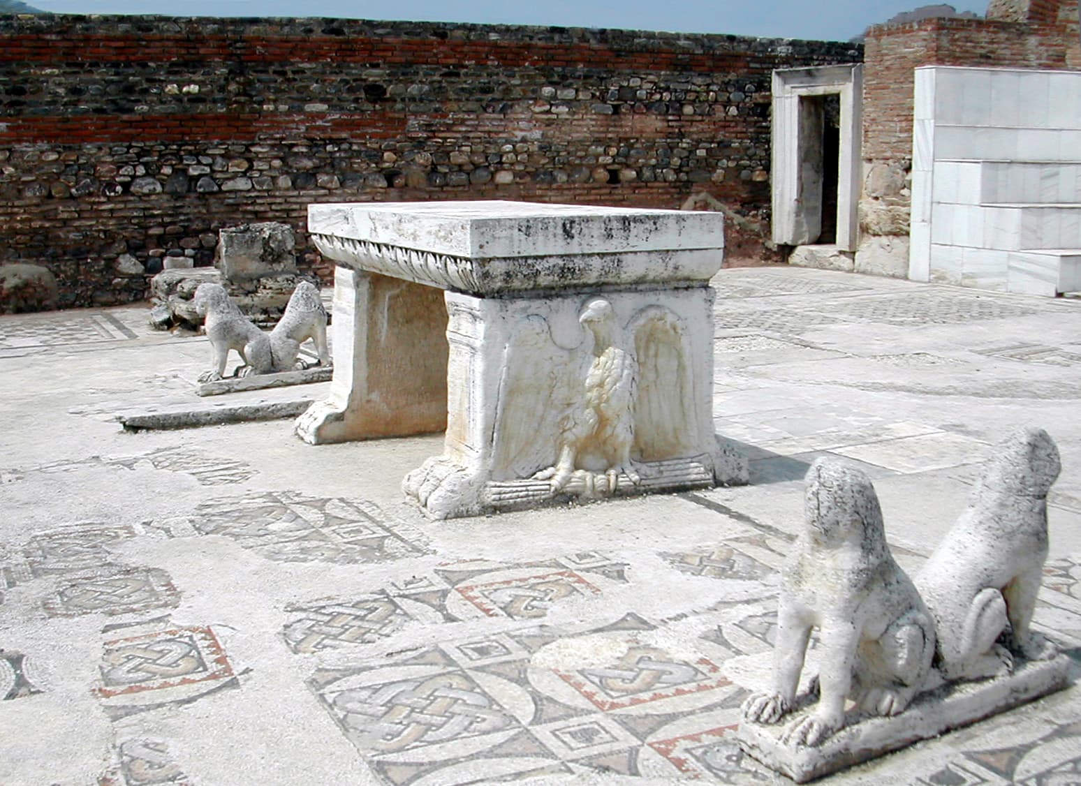 Synagogue Table and Lions