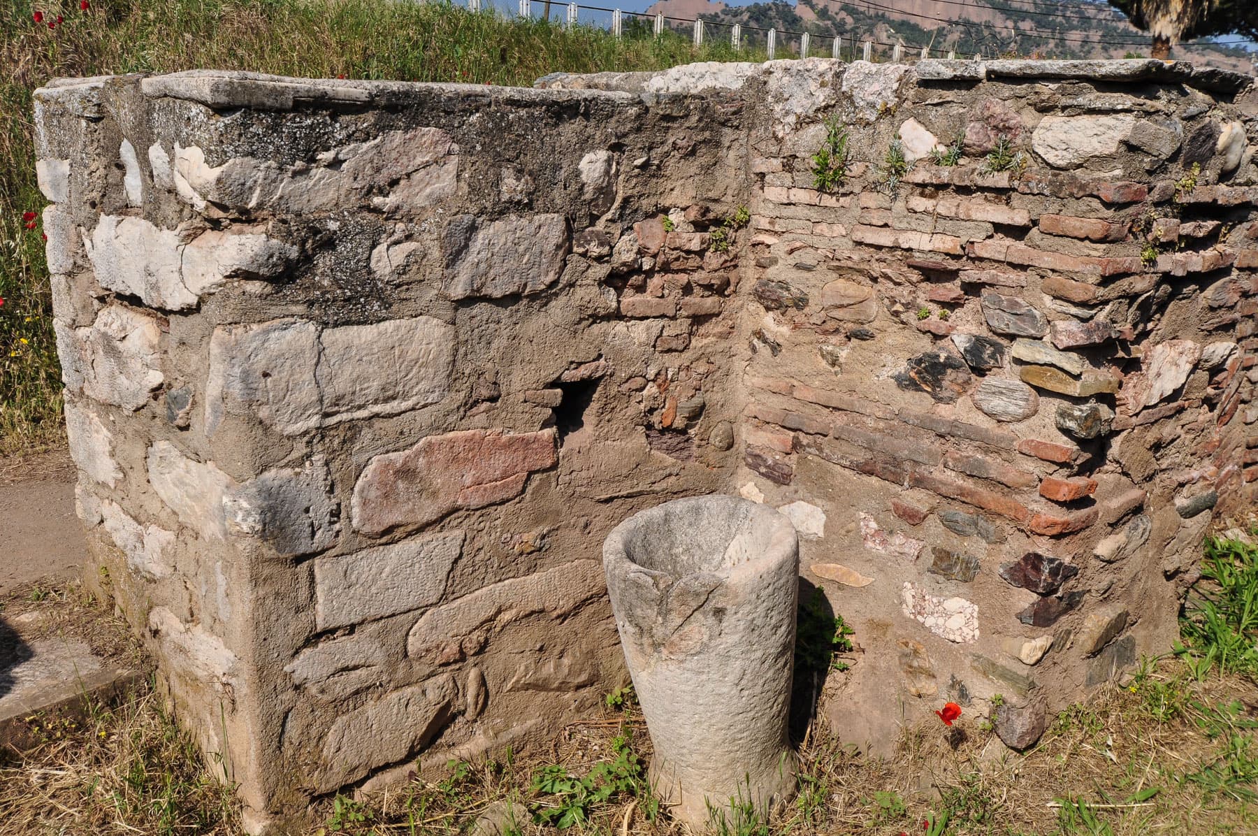 Wall with Menorahs