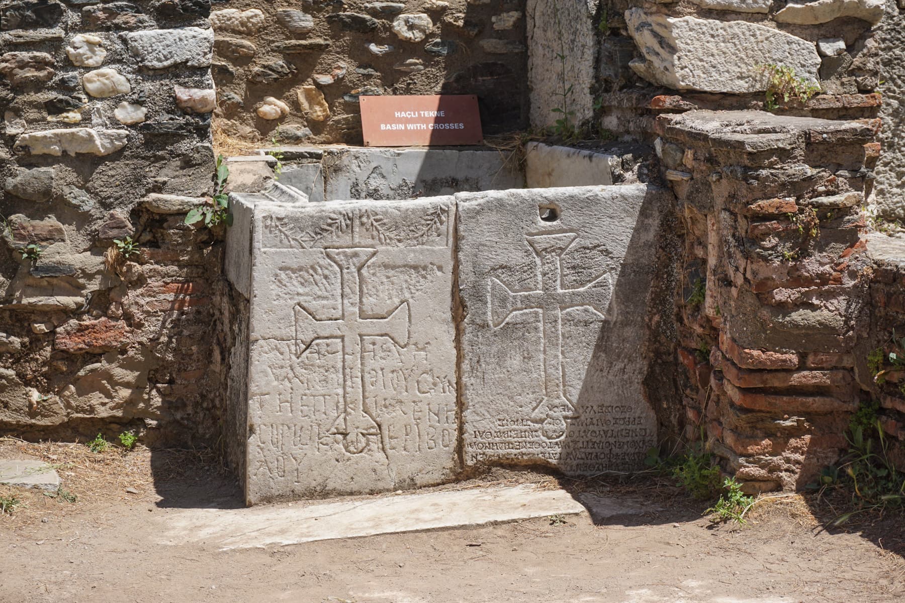 Basin with Crosses