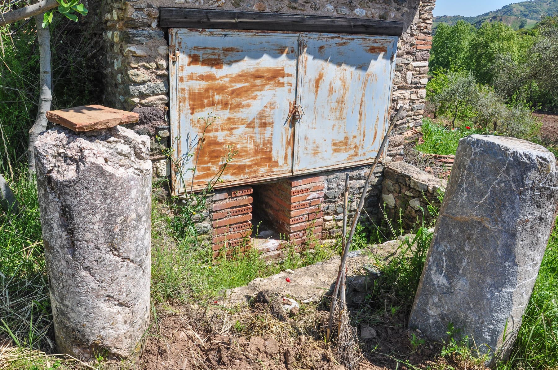 Reconstructed Roman Bath Furnace