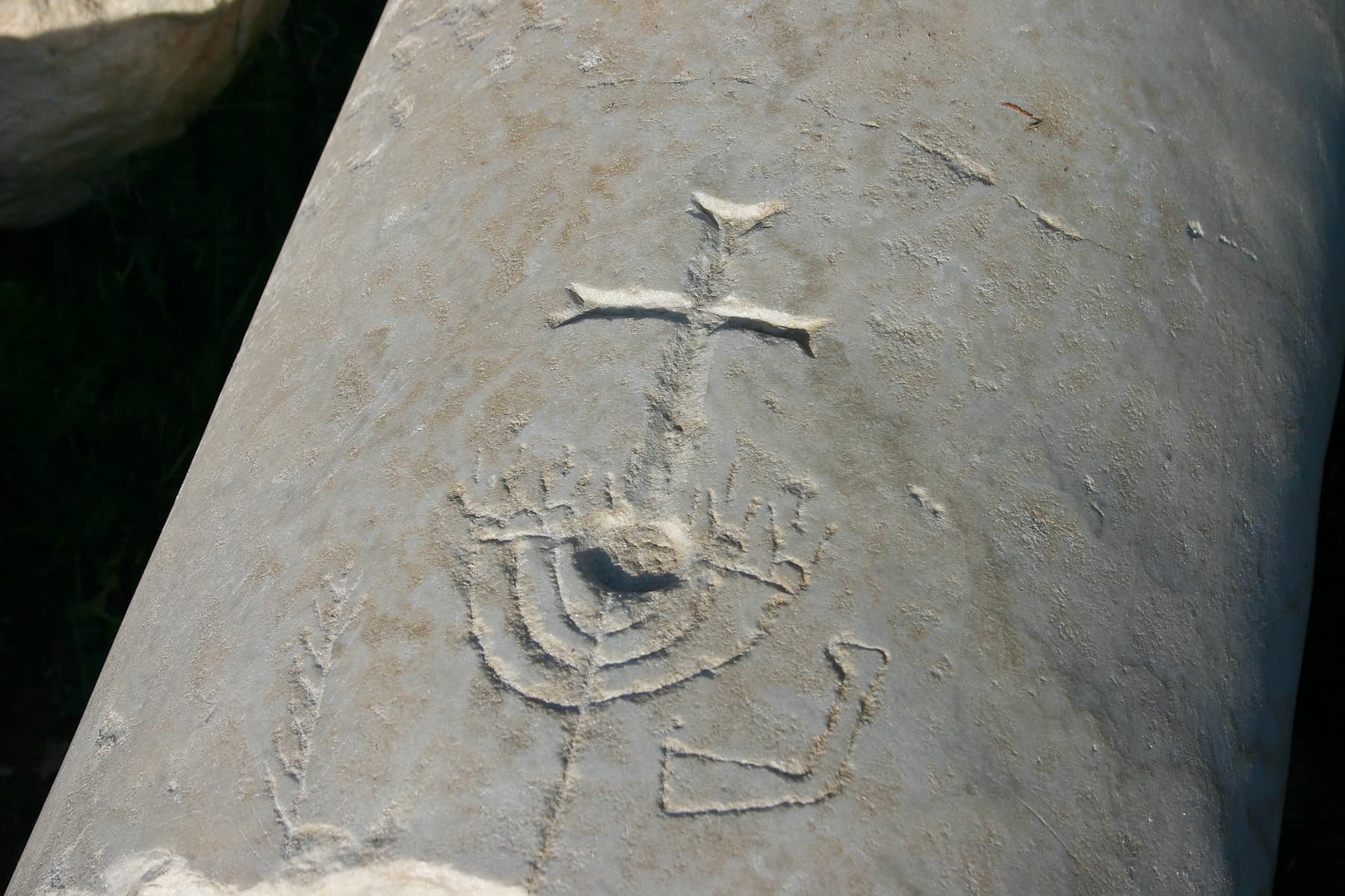 Menorah and Cross