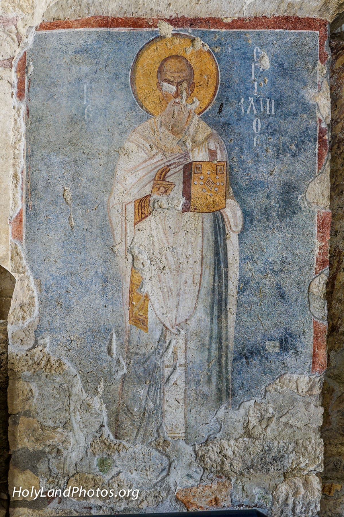 Fresco of a Saint