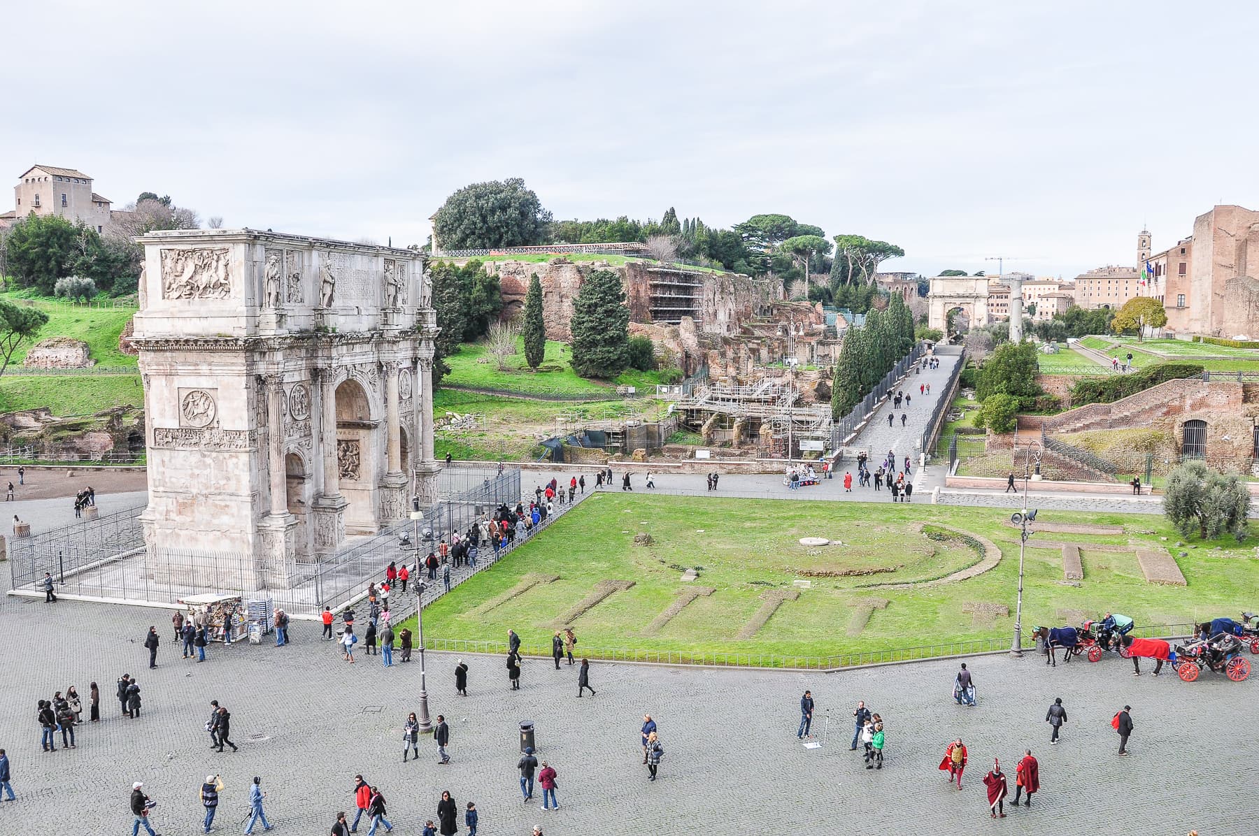 Arch of Titus From the Colosseum
