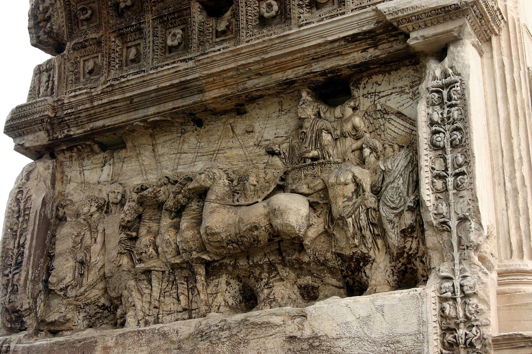 Arch of Titus Chariot and Titus