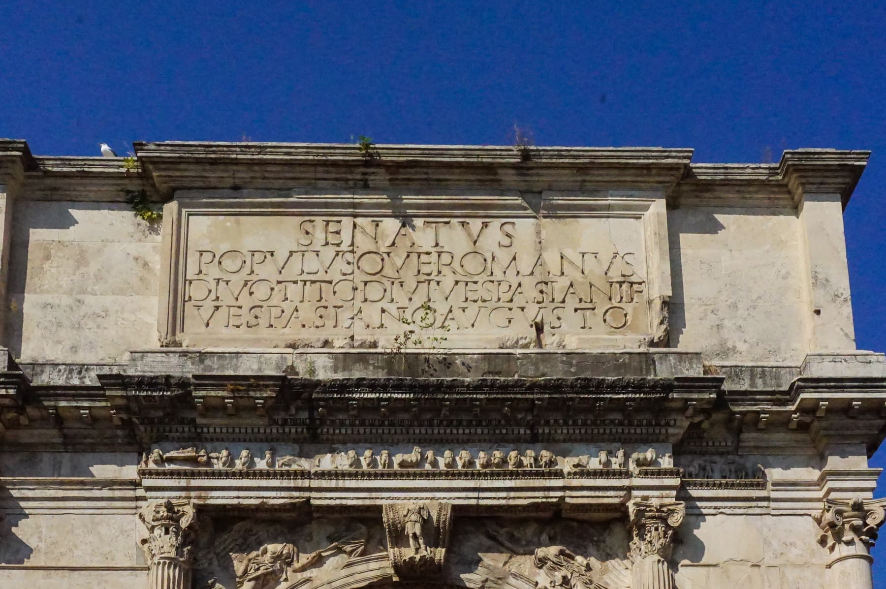 Arch of Titus Inscription