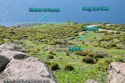 Assos: Agora, Necropolis, Theater