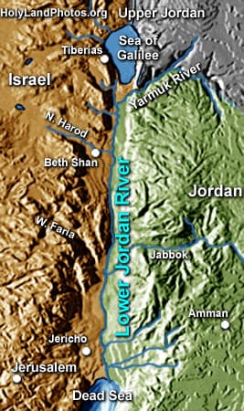 Lower Jordan River (3 images)